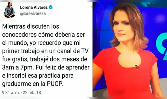 Twitter: Lorena Álvarez causa polémica por publicación sobre “Ley del esclavo juvenil"