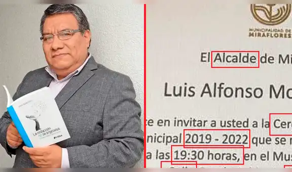 Twitter: profesor descubrió faltas ortográficas en un comunicado de la Municipalidad de Miraflores