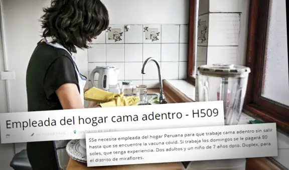Ministerio de Trabajo rechaza anuncios de empleo ‘cama adentro’ que privaba de libertad a trabajadoras del hogar