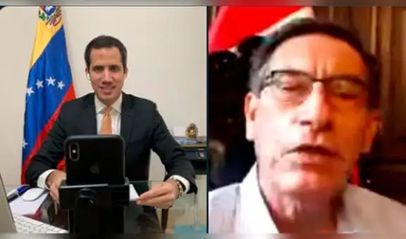 Vizcarra y Guaidó sostuvieron diálogo sobre situación de venezolanos en el Perú frente a la COVID-19 [VIDEO]