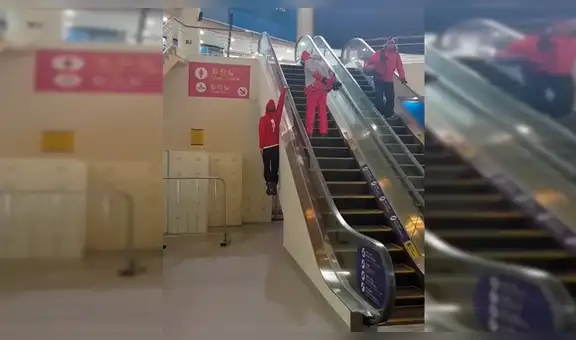 YouTube: Peligrosa forma de subir escaleras mecánicas se hace viral [VIDEO]