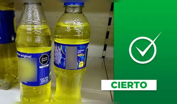 Es cierto que hay gaseosas que no llevan octógonos de advertencia