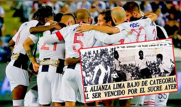 Alianza Lima: un día como hoy los blanquiazules descendieron  