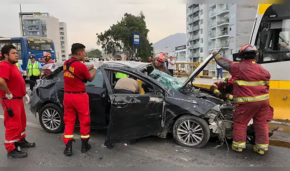Surco: Sujeto ebrio provoca accidente en puente Primavera [VIDEO] 