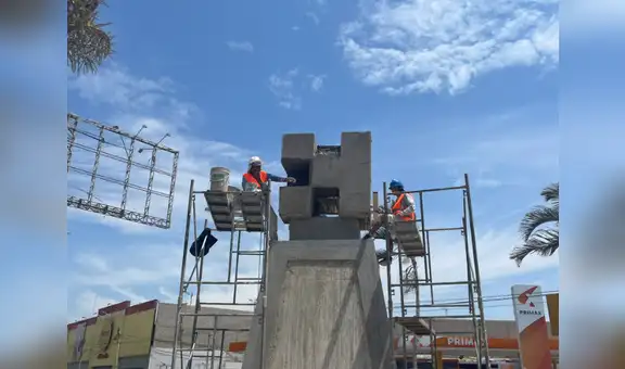 Chiclayo: artista plástico denuncia presunto plagio de municipio de su obra la Chakana incrustada