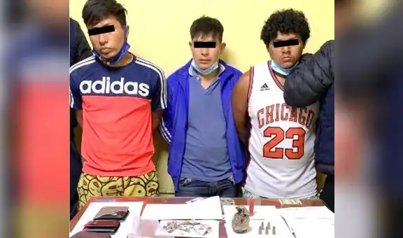 Trujillo: Policía interviene a tres sujetos con granada de guerra, droga y municiones