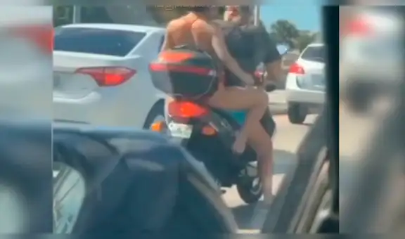 YouTube Viral: mujer iba en una moto y decidió rasurarse las piernas frente a todos [VIDEO]