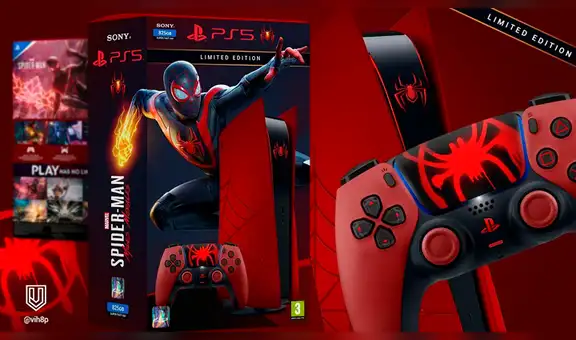 PS5: así se vería la PlayStation 5 con un diseño inspirado en el Spider-Man de Miles Morales [FOTOS]