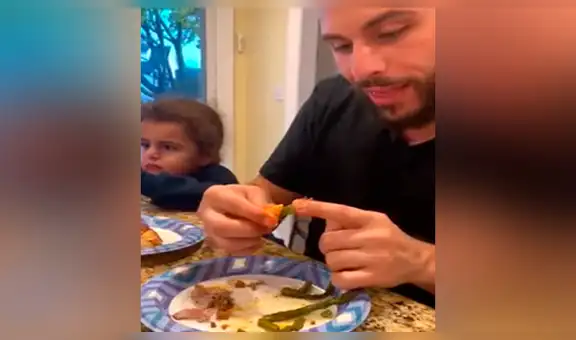 Papá utiliza ingenioso método para que su hija coma vegetales y ella tiene insólita reacción al descubrirlo [VIDEO]