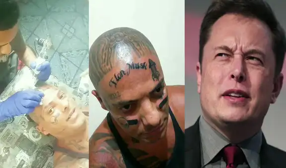 Se tatúa nombre de Elon Musk en la frente para que dueño de Twitter lo lleve al espacio