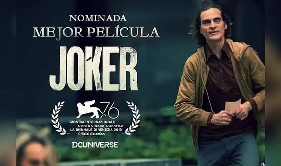 Joker sorprende al ser nomidada como mejor película en el Festival Internacional de Cine de Venecia