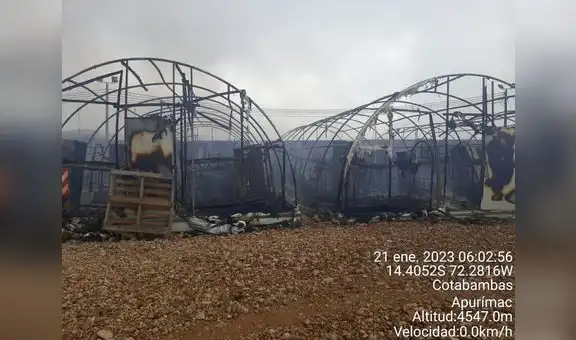 Protestantes incendian unidades mineras de la empresa Anabi en Cusco y Apurímac