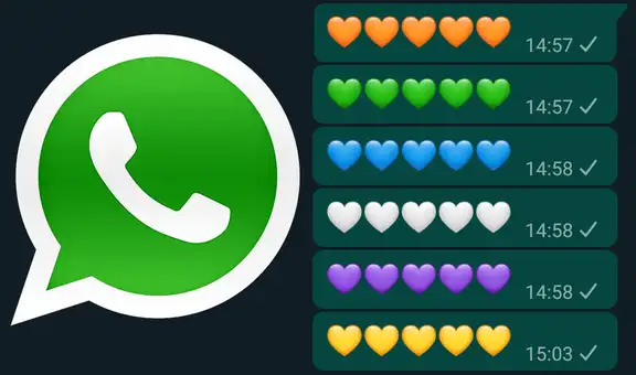 WhatsApp: conoce el significado detrás de cada color de los emojis de corazón