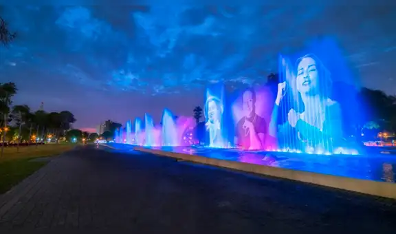 Luces, música y color: rinden homenaje multimedia a Chabuca Granda en Circuito Mágico del Agua