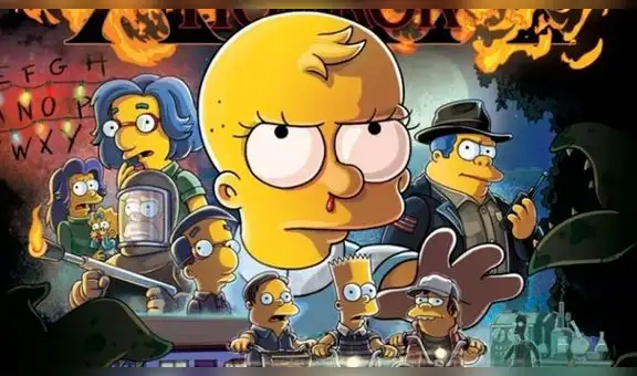 Los Simpson hacen referencia a Stranger Things en por los 30 años de su “Casitadel terror”