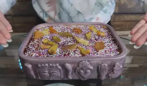 Peruanos prueban turrón que cuesta 100 soles y así luce el costoso postre