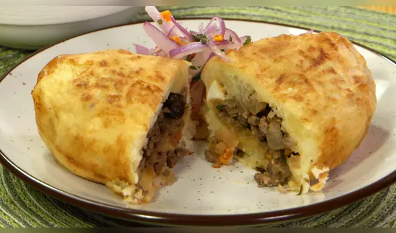 Receta de la papa rellena 