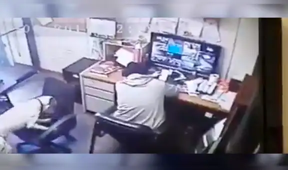 Cámara capta la tierna conducta de un perro que acompaña a su dueño mientras trabaja [VIDEO]