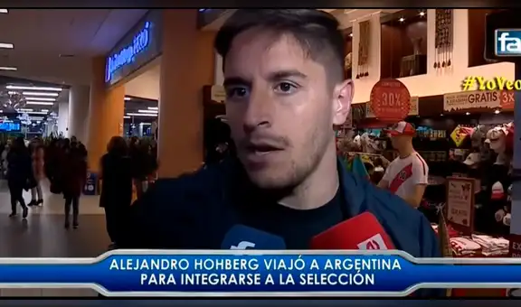 Las primeras palabras de Hohberg al ser convocado a la selección luego de tres años de ausencia [VIDEO]