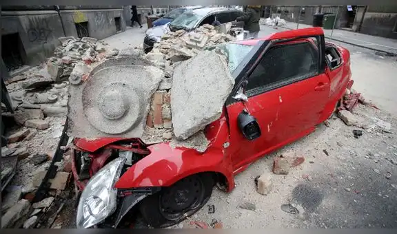 Las primeras imágenes del terremoto que azotó Croacia en plena cuarentena