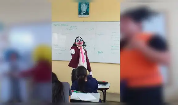 Profesor se viste de Guason y Goku para dictar clases y causa sensación en redes [VIDEO]