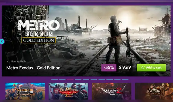 GOG.com está ofreciendo videojuegos clásicos y modernos a centavos de dólar