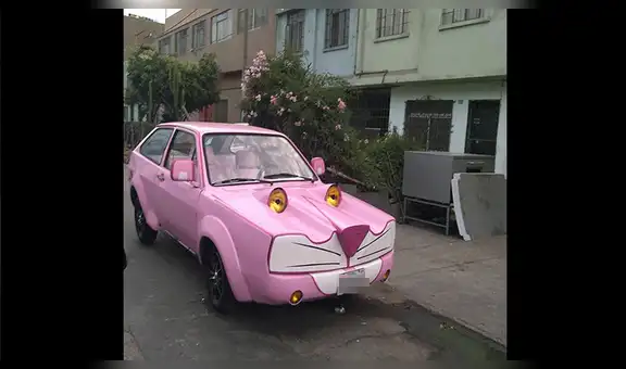 Facebook: Peruano "tunea" su auto inspirado en la Pantera Rosa y el resultado es insuperable [FOTO]