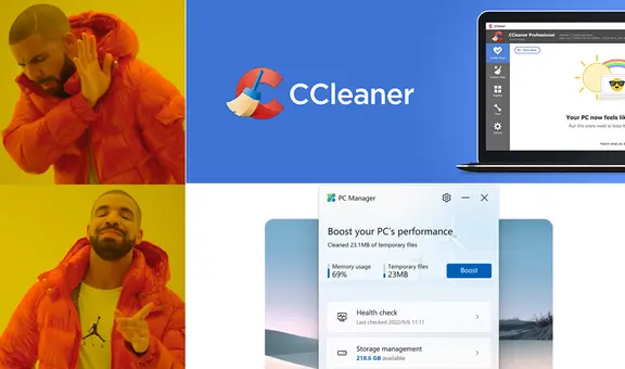 No uses CCleaner: Windows ya tiene su propia app para borrar la basura de tu PC