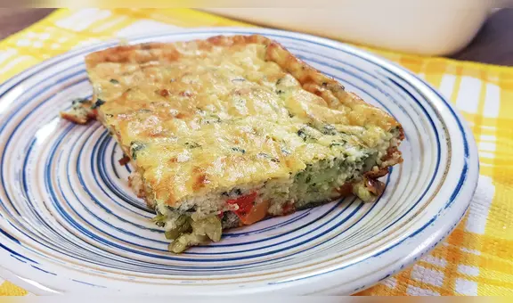 Soufflé de verduras casero y rápido