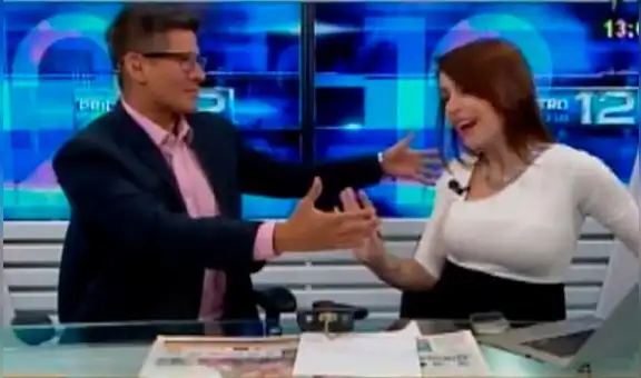 Erick Osores pasó momento incómodo cuando intentó abrazar a Melissa Peschiera