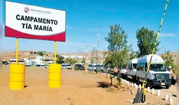 Tía María: El 7 de octubre se realizará audiencia pública sobre suspensión del proyecto