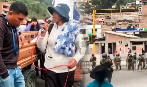 Ciudadanos identificaron a un policía infiltrado en manifestaciones de Andahuaylas