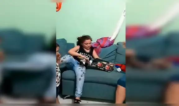 Facebook viral: niña se alegra por el regalo que le da su familia, lo abre y llora de decepción [VIDEO]