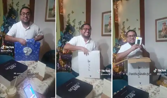Le toca su jefe como amigo secreto y le hace cruel broma del PlayStation 4 falso al darle su regalo