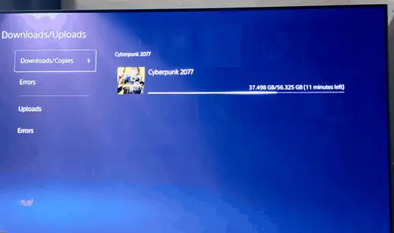 Cyberpunk 2077: parche para PS5 superaría los 50 GB