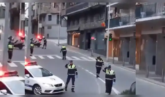 Policías bailan ‘Baby Shark’ para animar a los niños en  cuarentena y se ganan los aplausos de todos [VIDEO]
