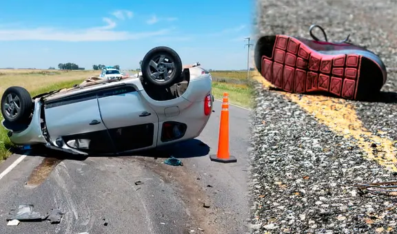 ¿Por qué los zapatos suelen salir volando en los accidentes de tránsito? Esto dicen los expertos