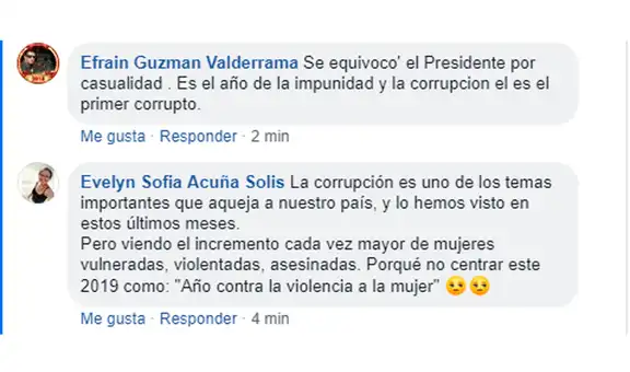 Vía Facebook: así reaccionaron los peruanos sobre el 'Año de la lucha contra la corrupción y la impunidad'