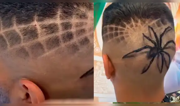 Chico va a barber shop para hacerse un cambio de look y barbero le hace espantoso diseño [VIDEO]