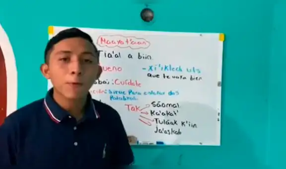 Joven se hace famoso en TikTok por enseñar la lengua maya a través de sus videos