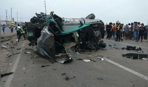 Violento accidente en Panamericana Norte dejó dos policías muertos| VIDEO