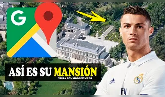 En Google Maps: Hallan lujosa casa de Cristiano Ronaldo en Madrid [VIDEO]