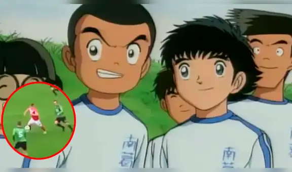 Facebook: Futbolista realiza jugada de Oliver Atom, pero define como Bruce Harper