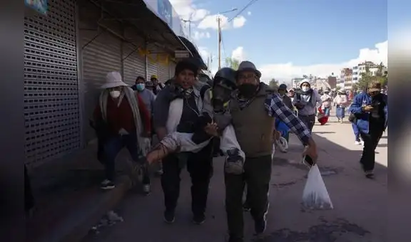 Paro en Juliaca: fotoperiodista recibe impacto de proyectil durante cobertura de protestas