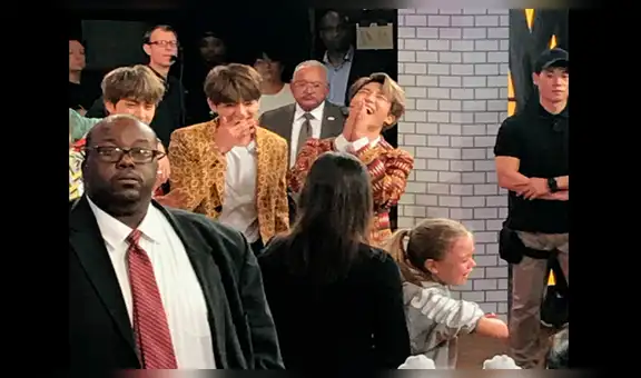 Niña se emociona al ver a BTS en vivo y reacción de Jimin se robó todas las miradas