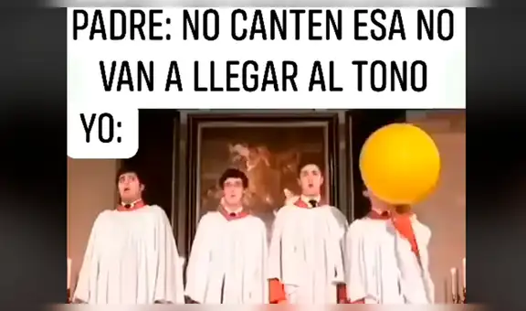 Facebook viral: monaguillo usa globo de helio para cantar difícil canción en plena misa [VIDEO]