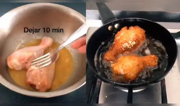 Mujer se vuelve famosa en TikTok al enseñar una fácil receta para cocinar broaster como KFC [VIDEO]