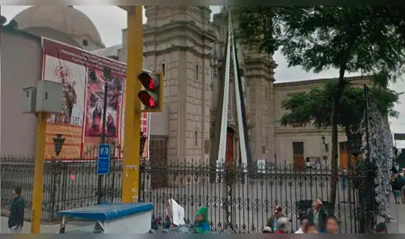 Google Maps capta insólito incidente en santuario de Las Nazarenas