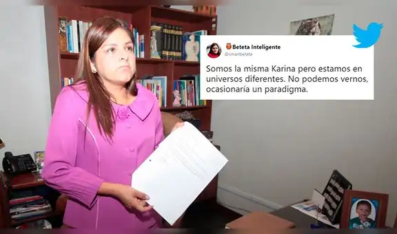 En Twitter crean una cuenta versión 'smart' de fujimorista Karina Beteta
