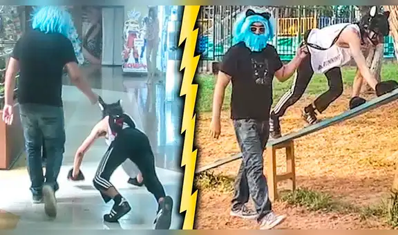 YouTube viral: peruano se disfraza de gato y lo pasean por las calles de Lima con correa [VIDEO]